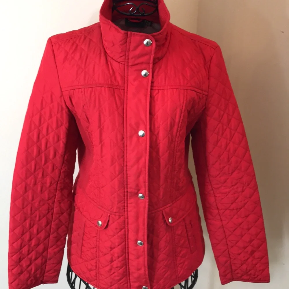 Weatherproof Quilted Red Jacket Size Medium - Picture 2 of 13